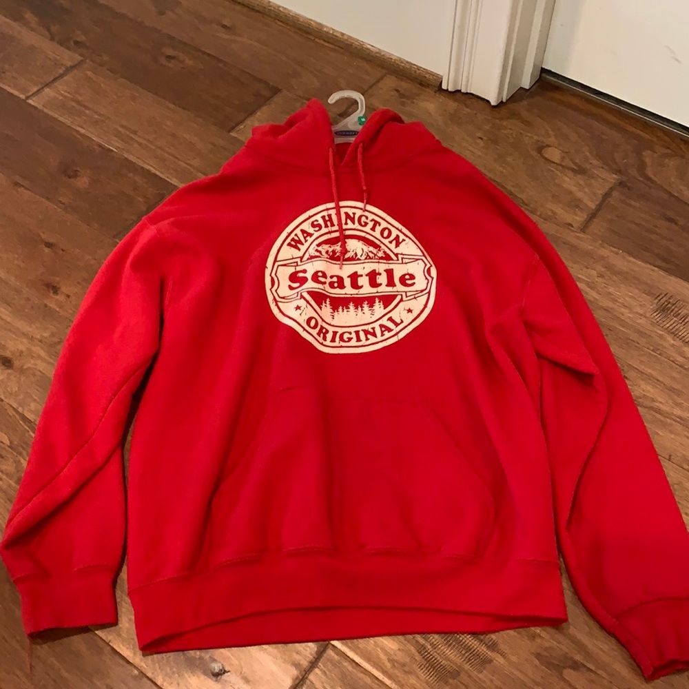 Red Seattle Hoodie